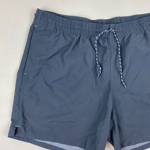 Goodfellow & Co. Elastic Drawstring Waist Swim Trunks Size XL Blue Gray Unlined - Picture 3 of 6